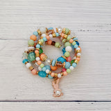 Blush Bunny Beaded Bracelet Set