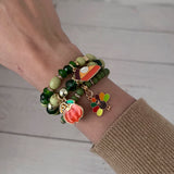 Gather & Gobble Bracelet Set - Sage