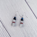 Sparkle Snowman Earrings