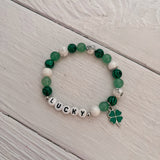 Lucky Beaded Stretch Bracelet