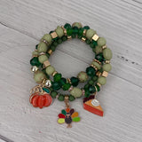 Gather & Gobble Bracelet Set - Sage