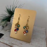 Beaded Christmas Light Earrings