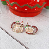 Claus Couple Christmas Earrings