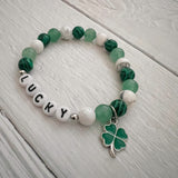 Lucky Beaded Stretch Bracelet