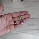 Beaded Christmas Light Earrings