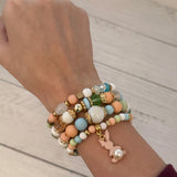 Blush Bunny Beaded Bracelet Set